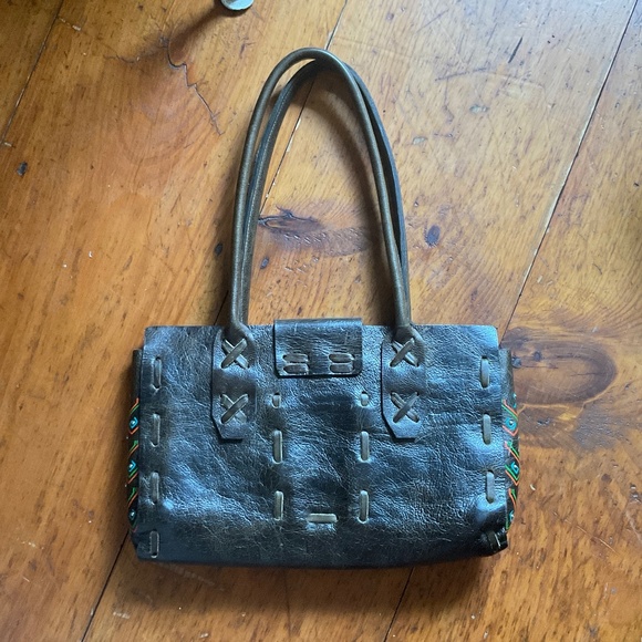 ONE OF A KIND! Calleen Codrero Custom made leather shoulder bag - Picture 5 of 16